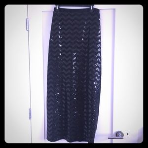 Sequin Maxi Skirt